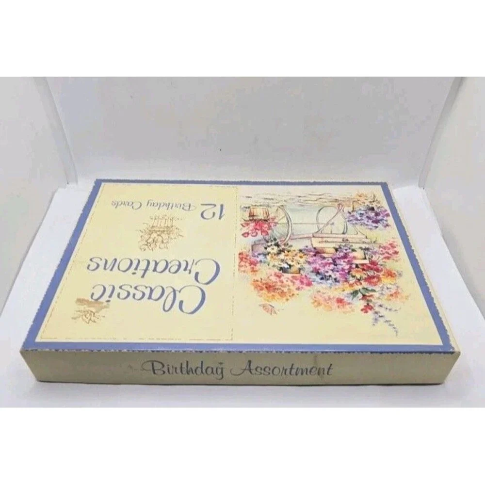 35 Vintage Birthday Cards with Envelopes Made in USA Unused